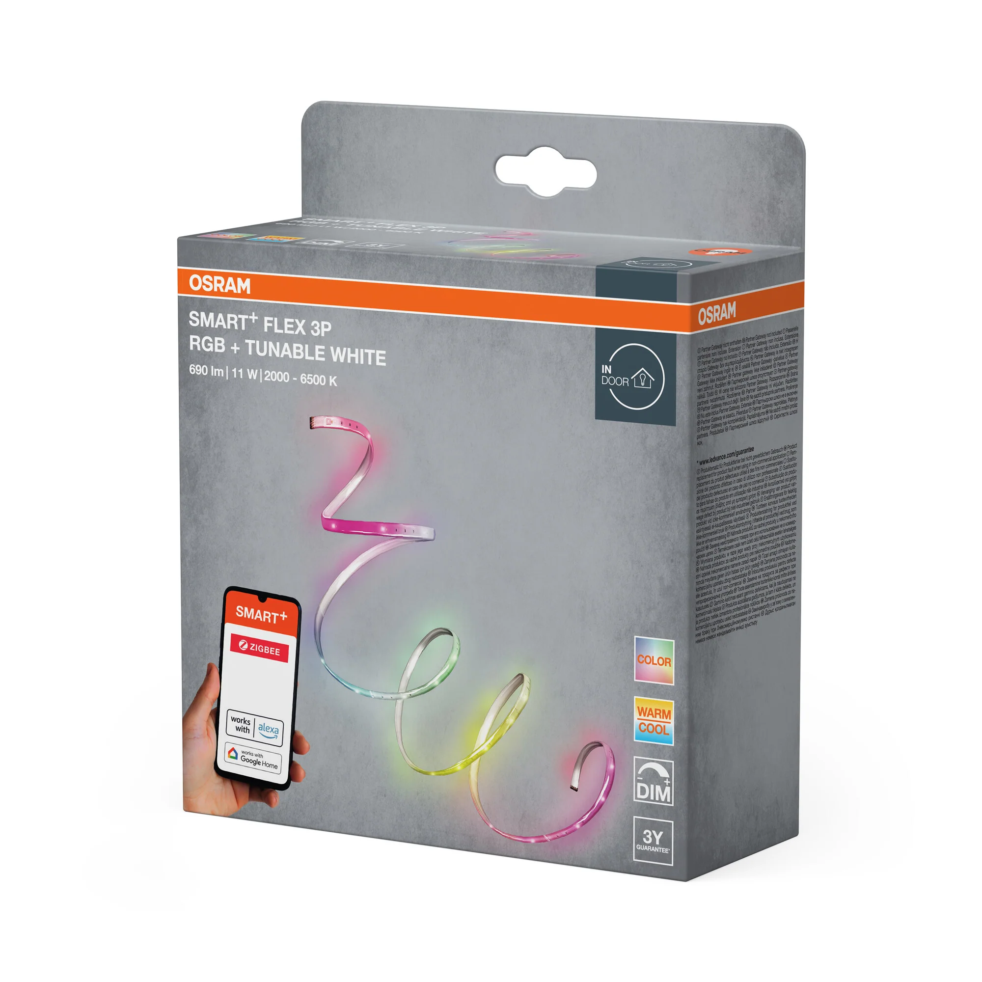 OSRAM SMART+ LED-list FLEX 3P ZigBee RGBW 1.8m - Image 3
