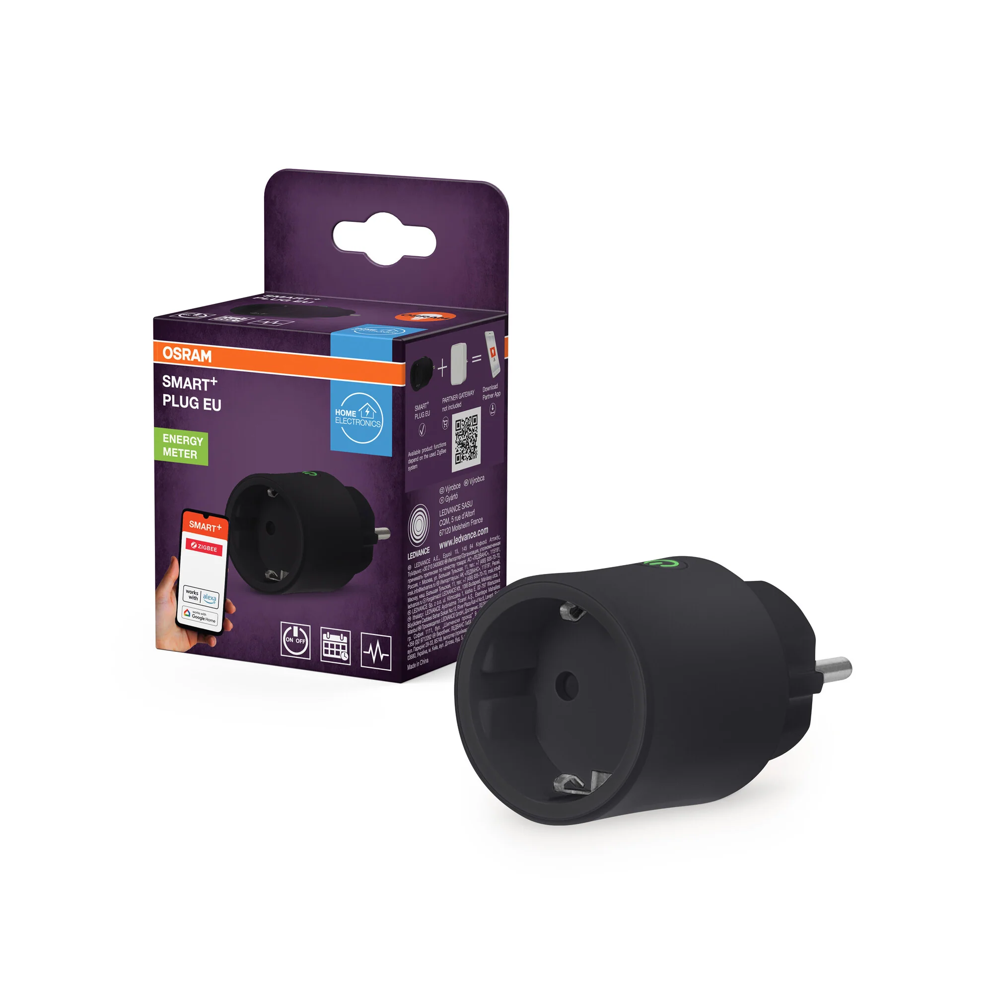 OSRAM SMART+ Plug med Zigbee-teknik, svart - Image 3