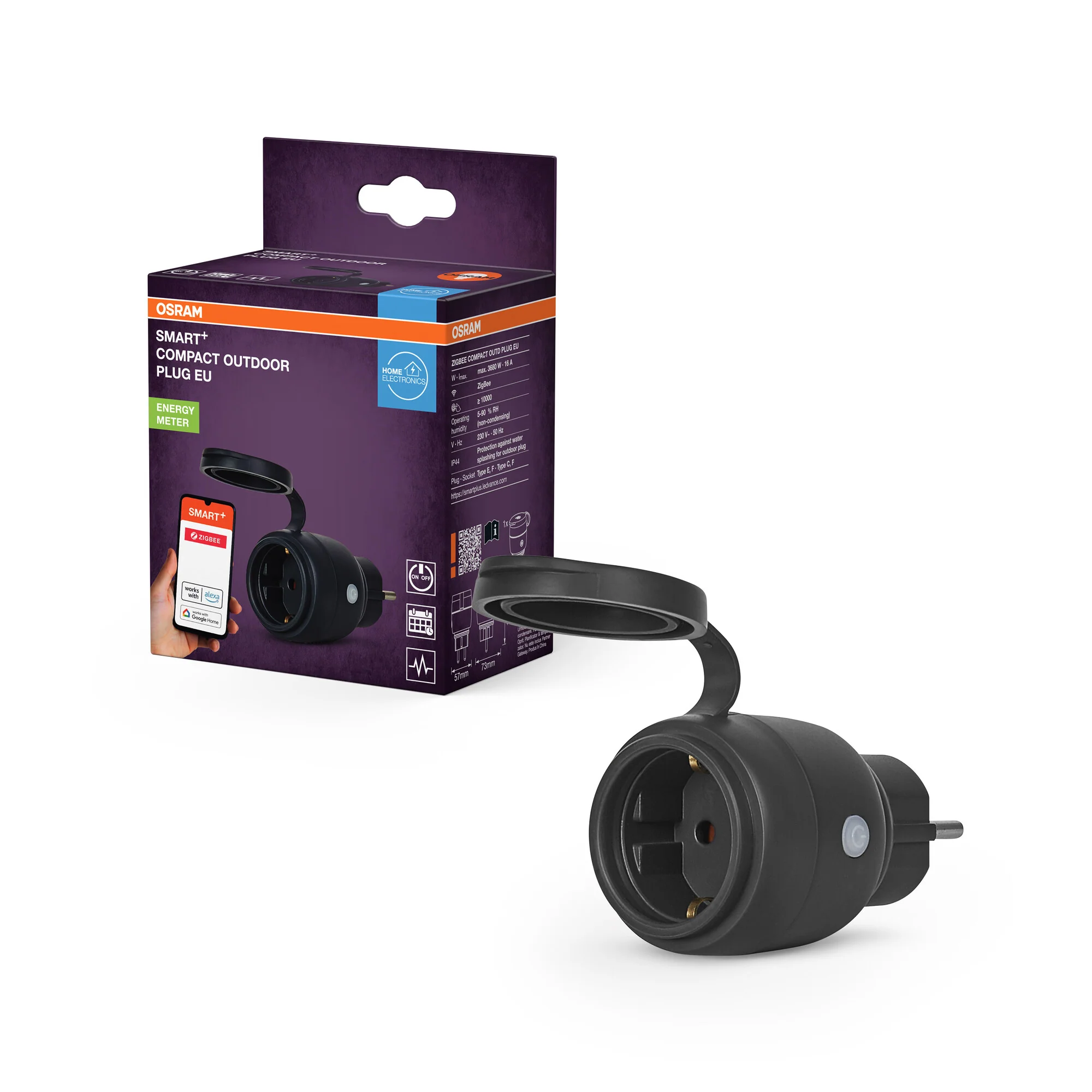 OSRAM SMART+ ZIGBEE Utomhusuttag Svart - Image 2